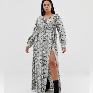 ASOS SNAKESKIN MAXI